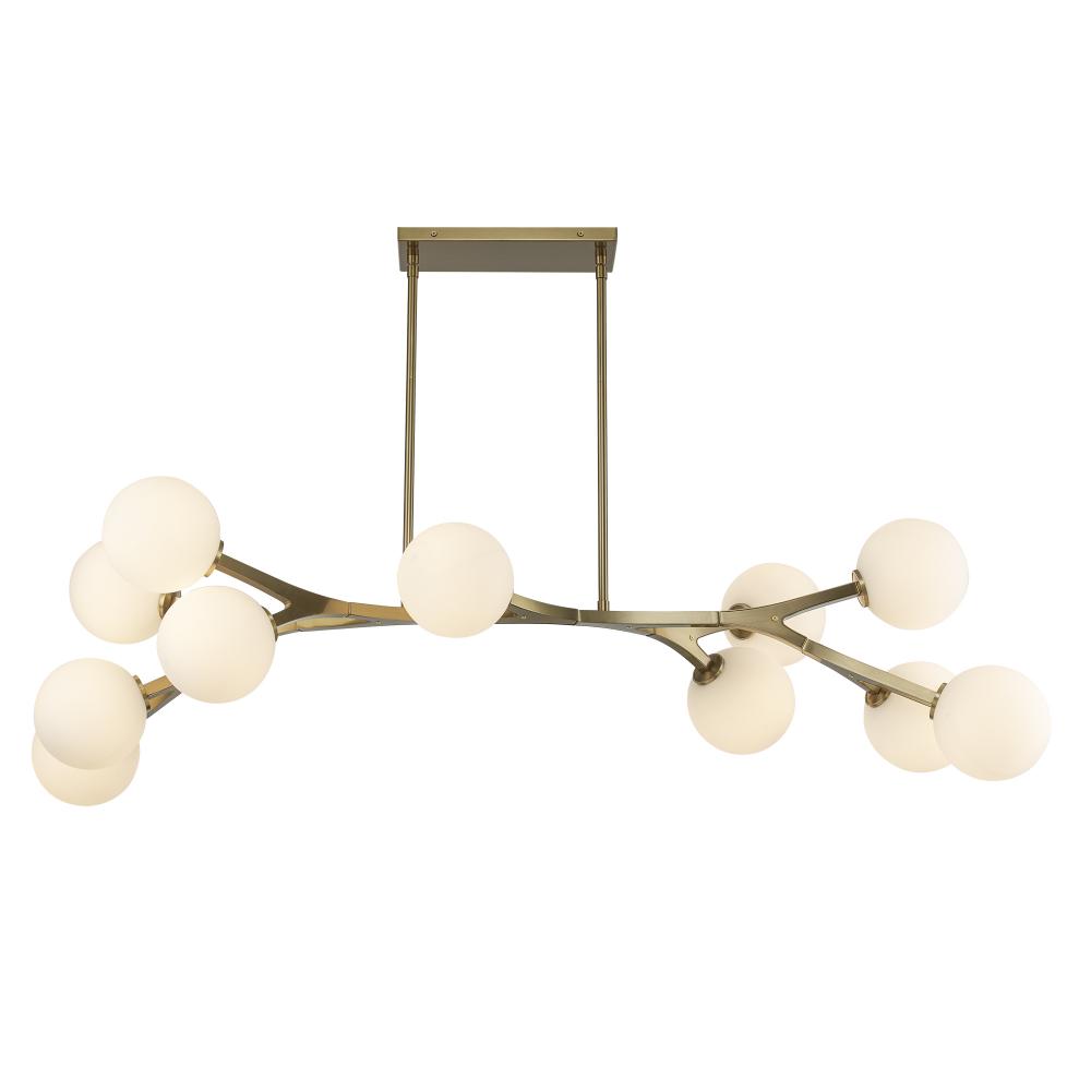 11LT PENDANT-ANGLED ARMS-WHITE